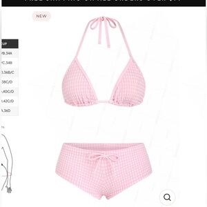 Seamolly Pink Gingham Bikini Set